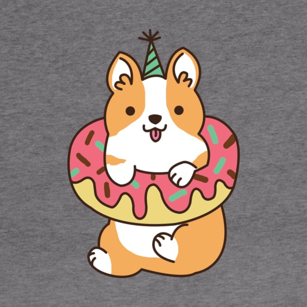 Donut Corgi by mintcorner